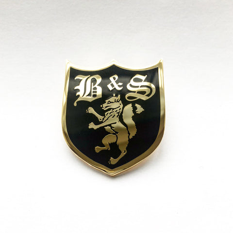 Fox Shield Enamel Badge