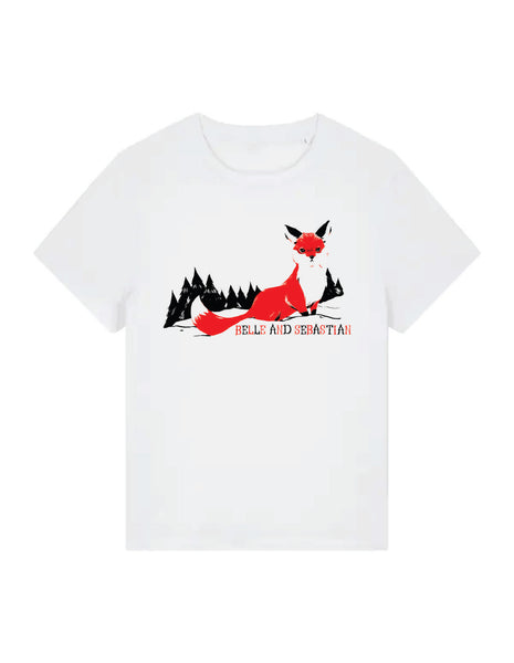Ladies white 'Fox In The Snow' t-shirt