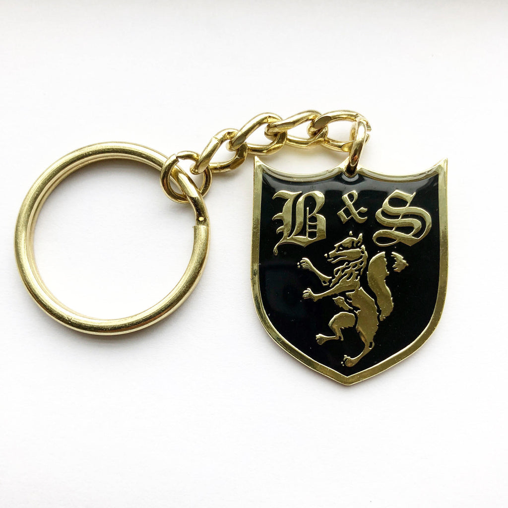 Fox Shield Enamel Keyring